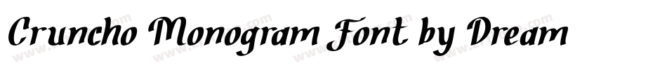Cruncho Monogram Font by Dreamink (7NTypes)字体转换